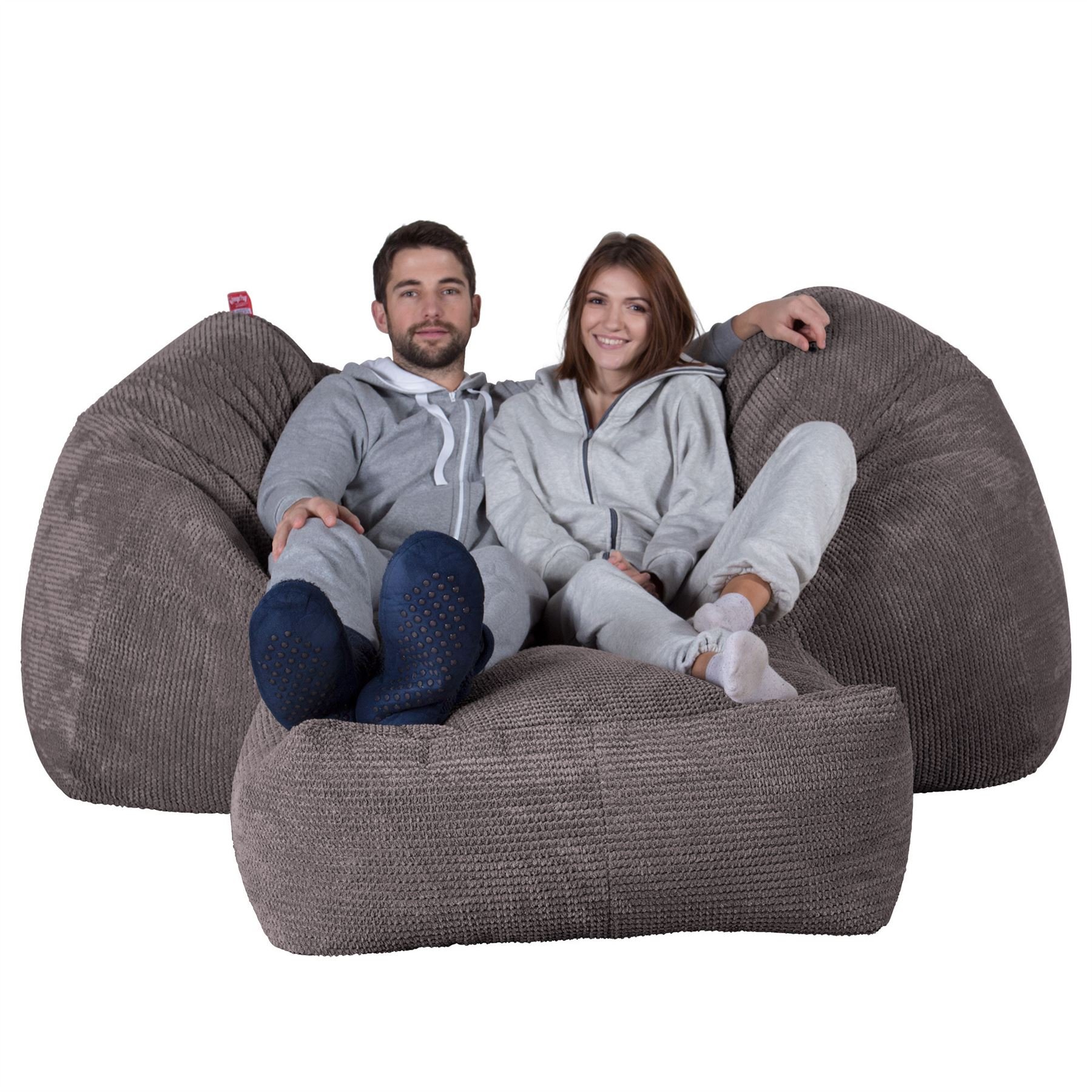 loungepug （TITO0607） Lounge Pug, Giant Bean Bag Couch, Bean Bag Sofa, Pom-Pom